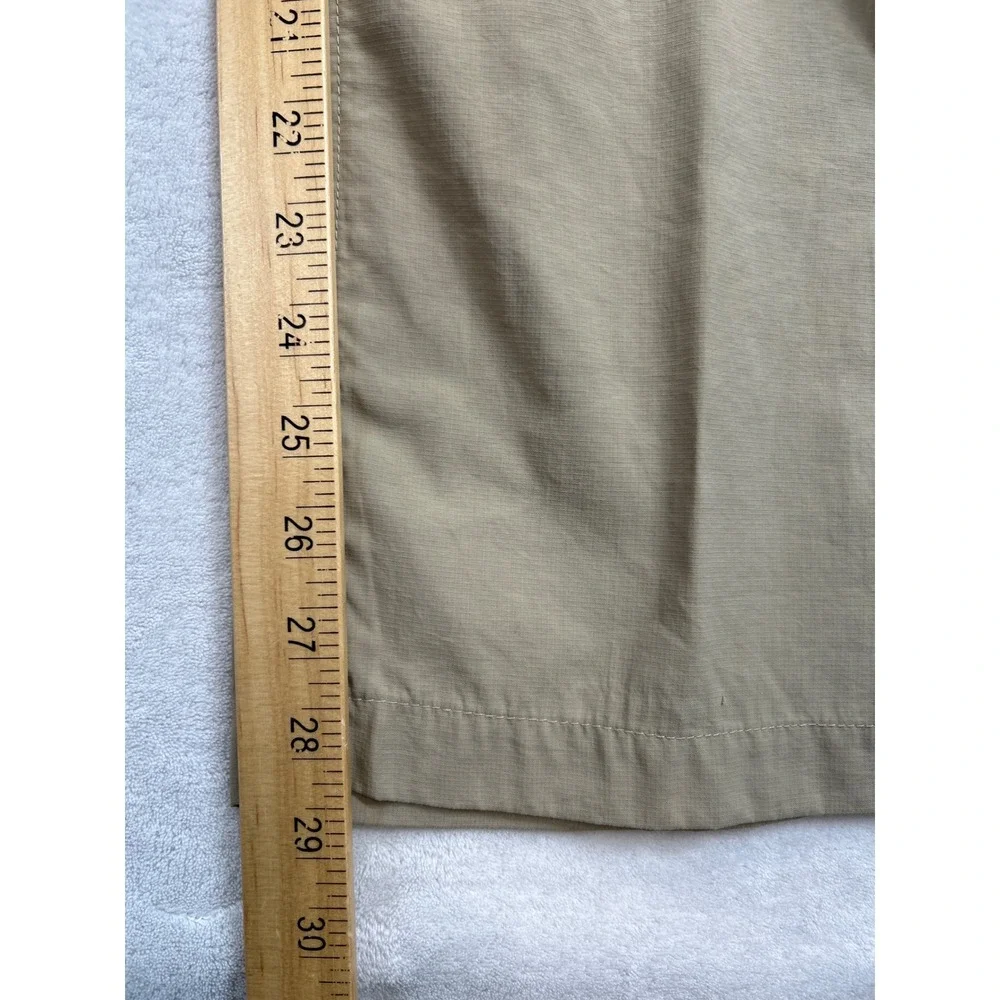 The North Face Convertible Cargo Pants Womens 10 Khaki Tan Zip Off Hiking‎